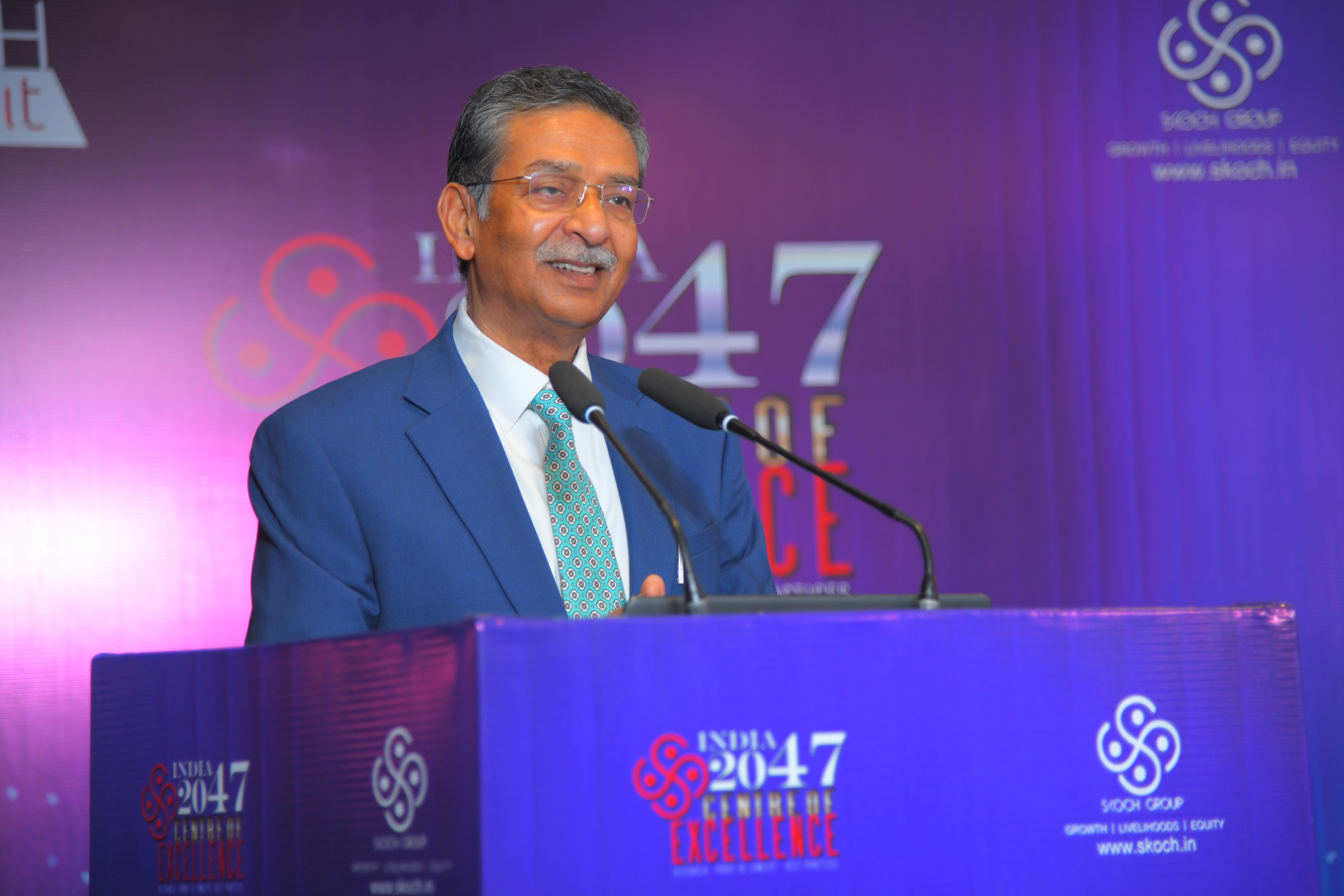 Mr Bharat Lal at the Summit - financing the foundations of Inclusive Growth