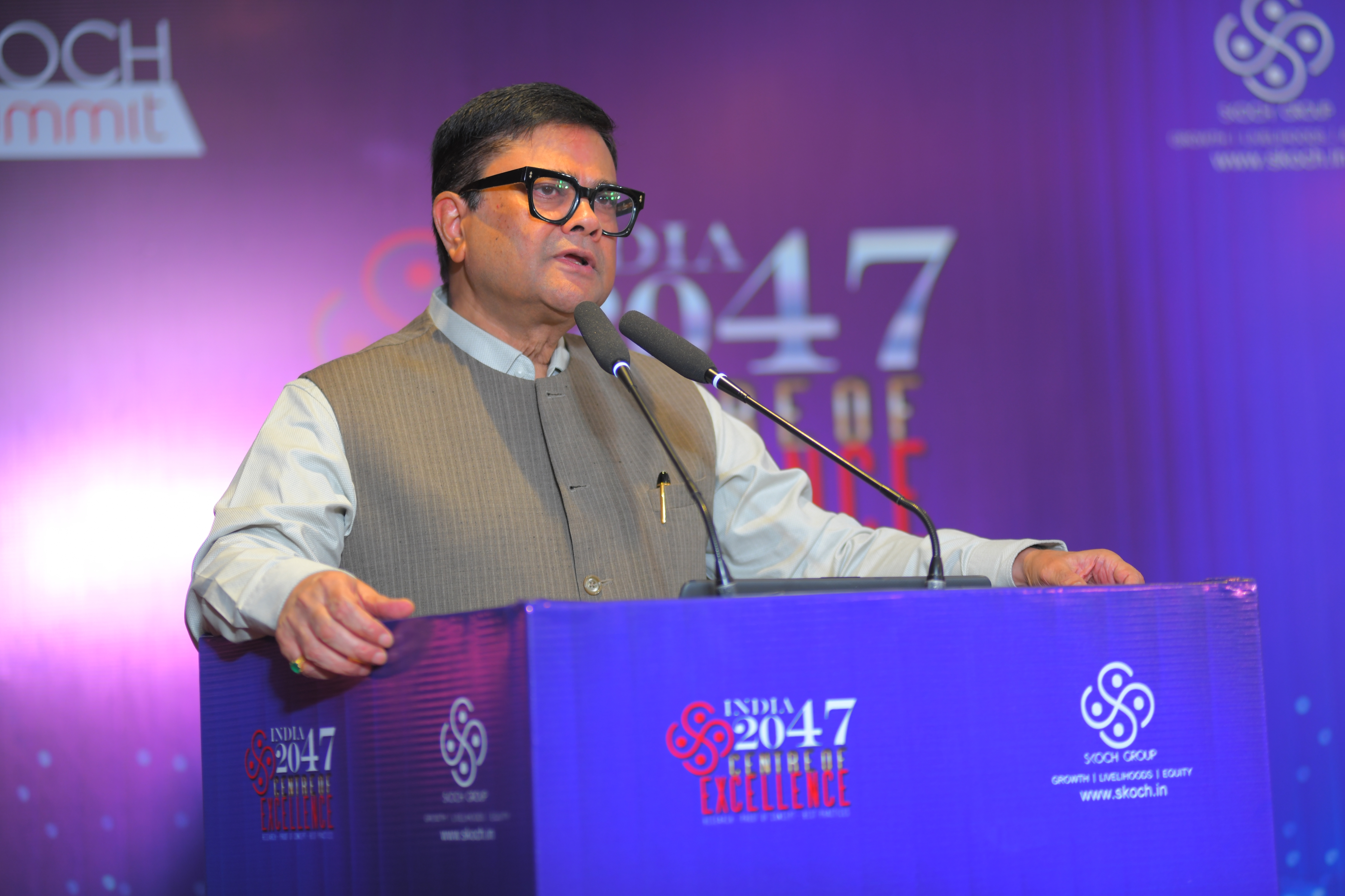  Mr Sanjay Kumar at the Summit - financing the foundations of Inclusive Growth