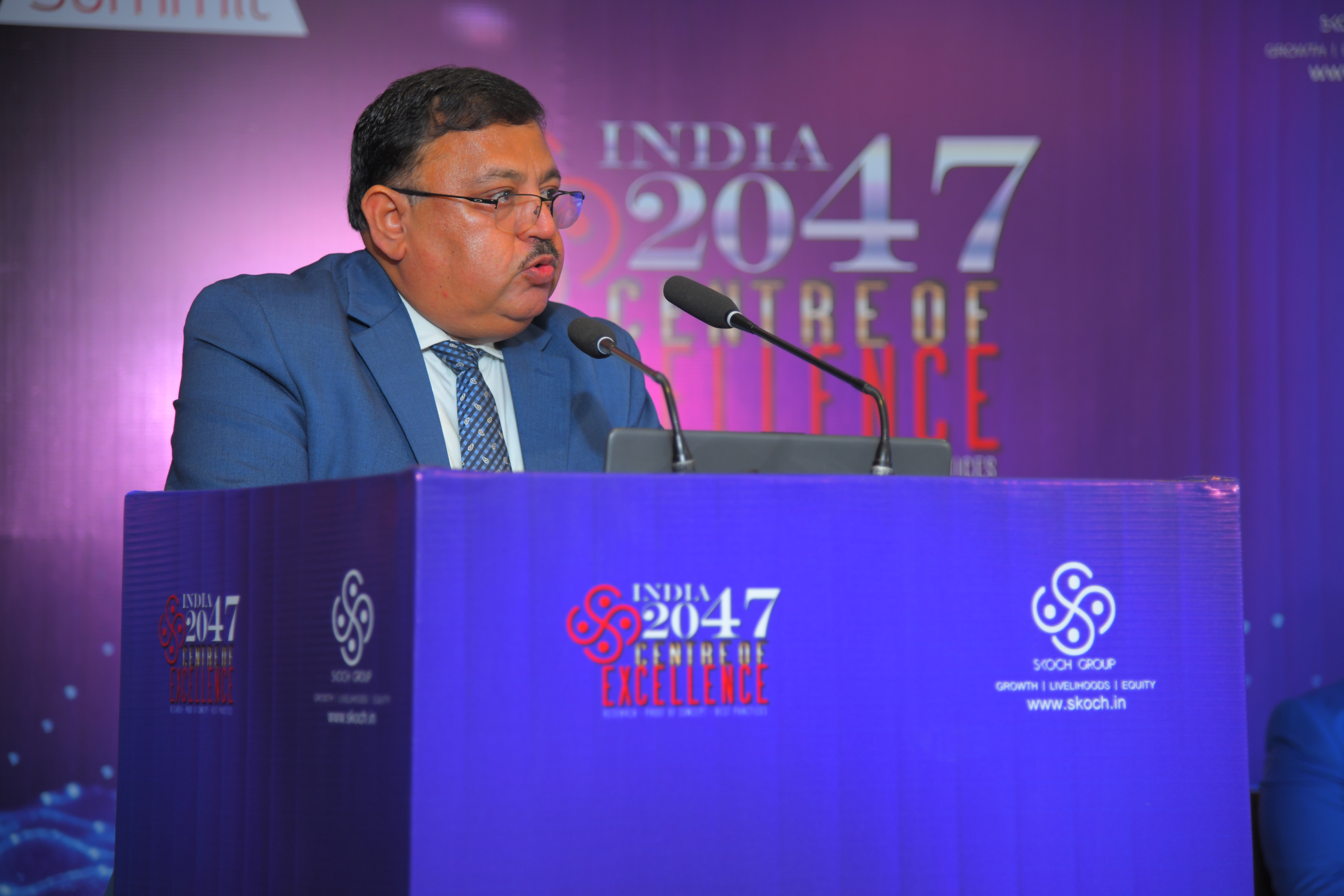Mr Lal Singh at the Summit - Banking Bharat for Inclusive Growth